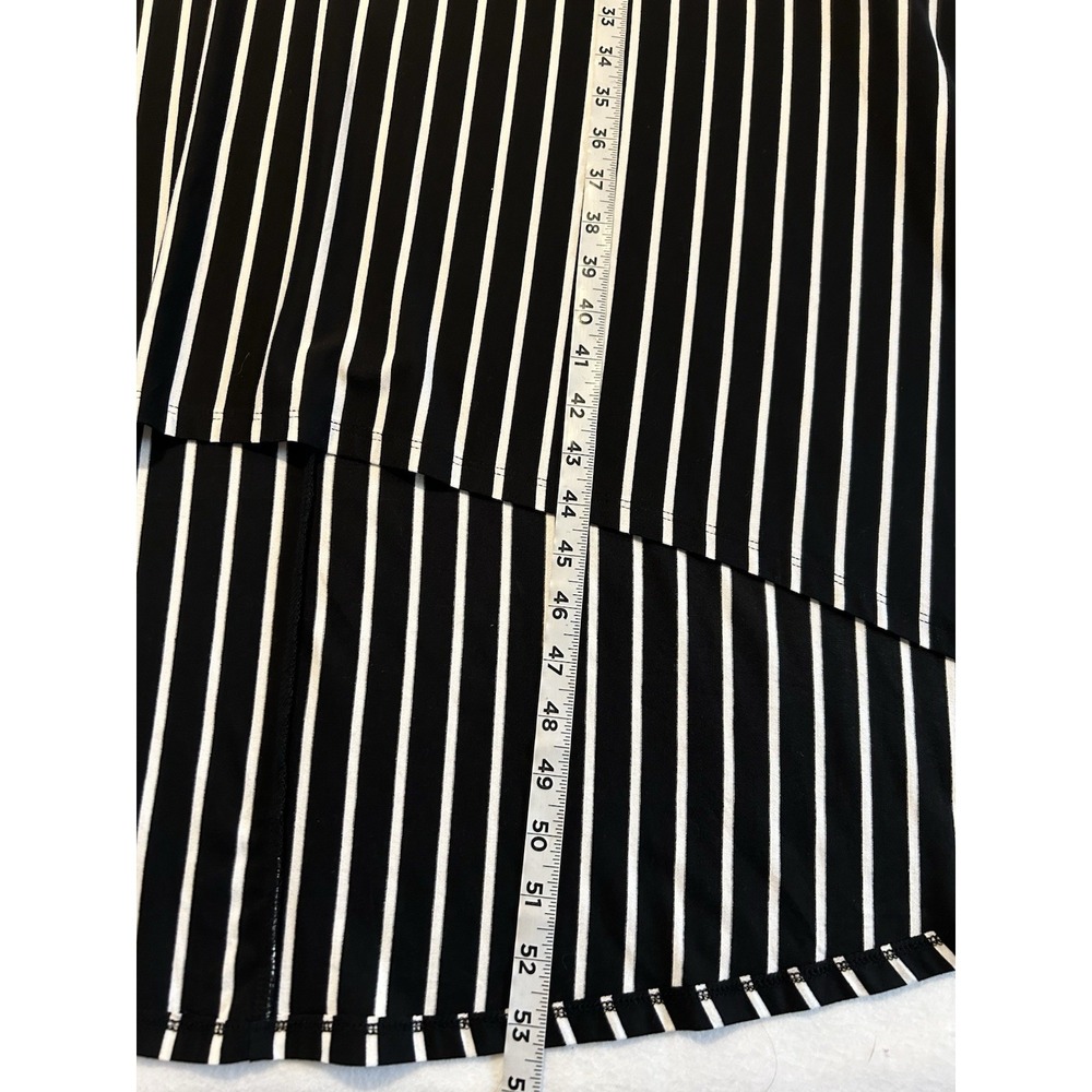 Cato Stretch Shift Dress Womens Size 22/24W Black White Stripe Cap Sleeve NWT - Picture 12 of 12